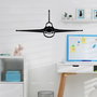 Wallity F-16 Jet Fighter Escultura de Pared en Negro